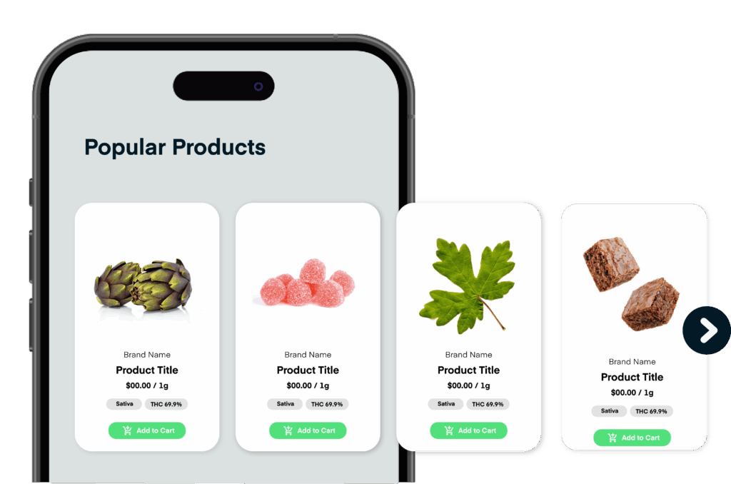 Cellphone showing the best industry ecommerce platform